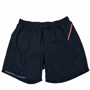 Lululemon Surge Lined Shorts Men L Black Stretch Drawstring Athletic
